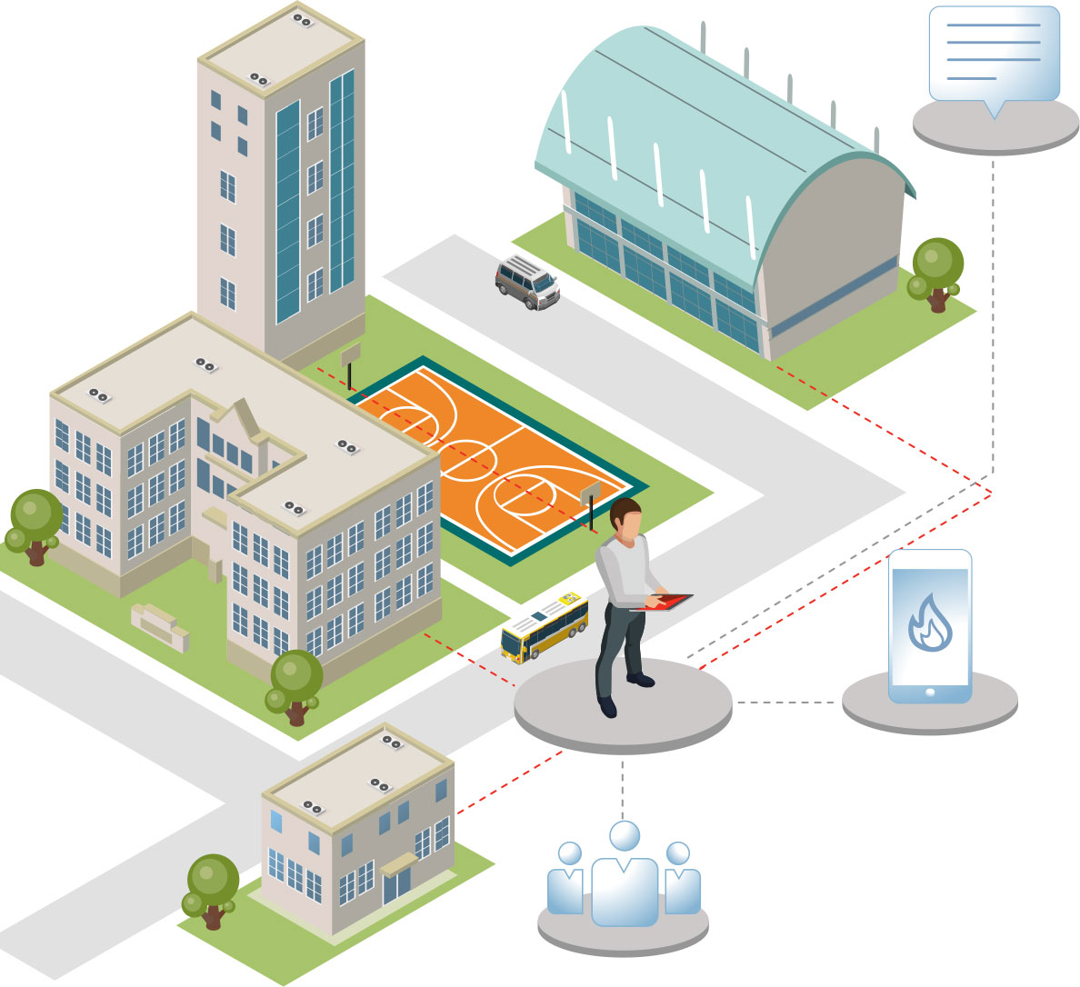 Higher education graphic