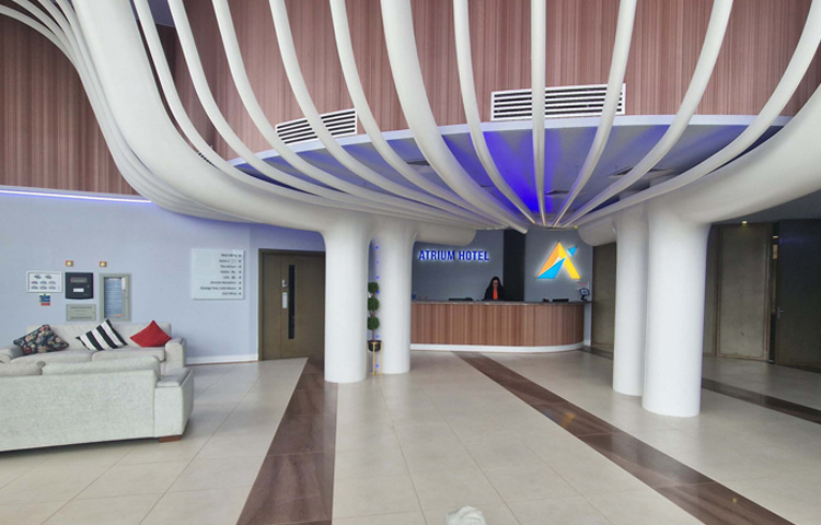 Atrium hotel strives for fire safety excellence
