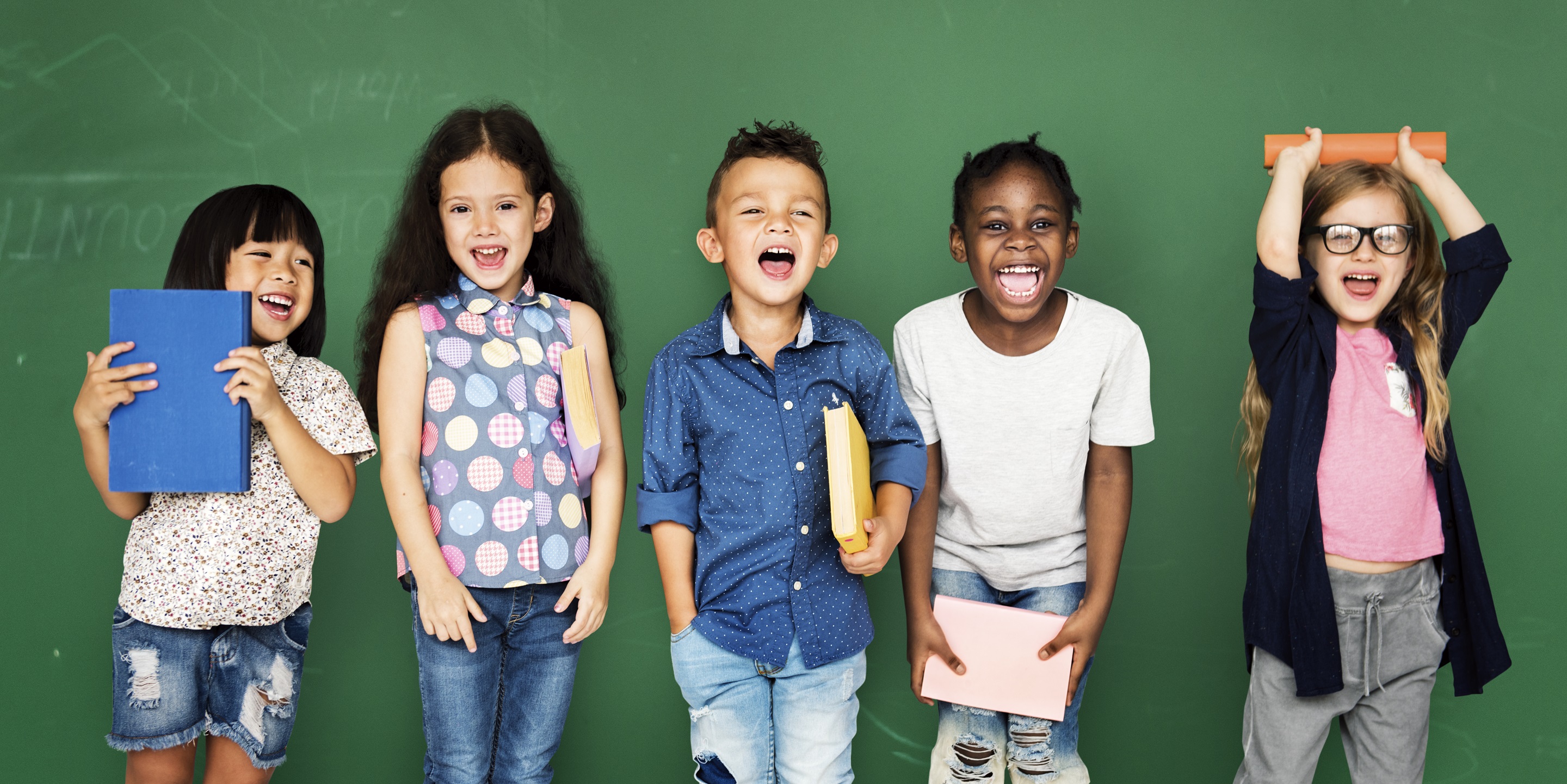 Group of school kids reading for education; Shutterstock ID 600737564; purchase_order: -; job: -; client: -; other: -