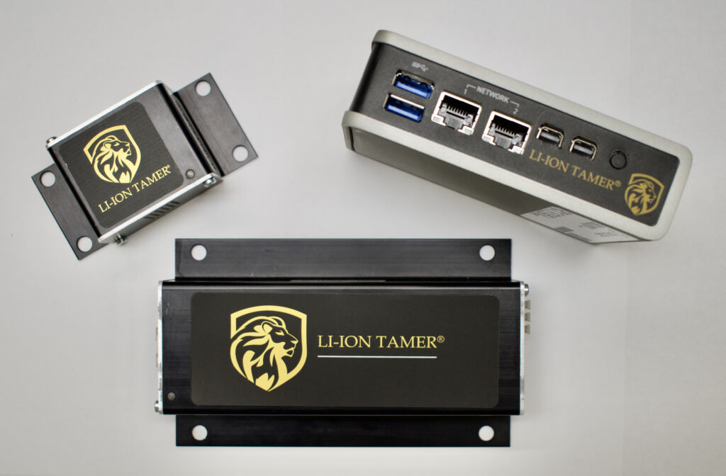 Enhance battery safety with LI-ION TAMER® monitoring devices. Featuring advanced detection technology and multiple connectivity options including USB, Ethernet, and HDMI, these units are designed for reliable integration into industrial and energy storage systems.