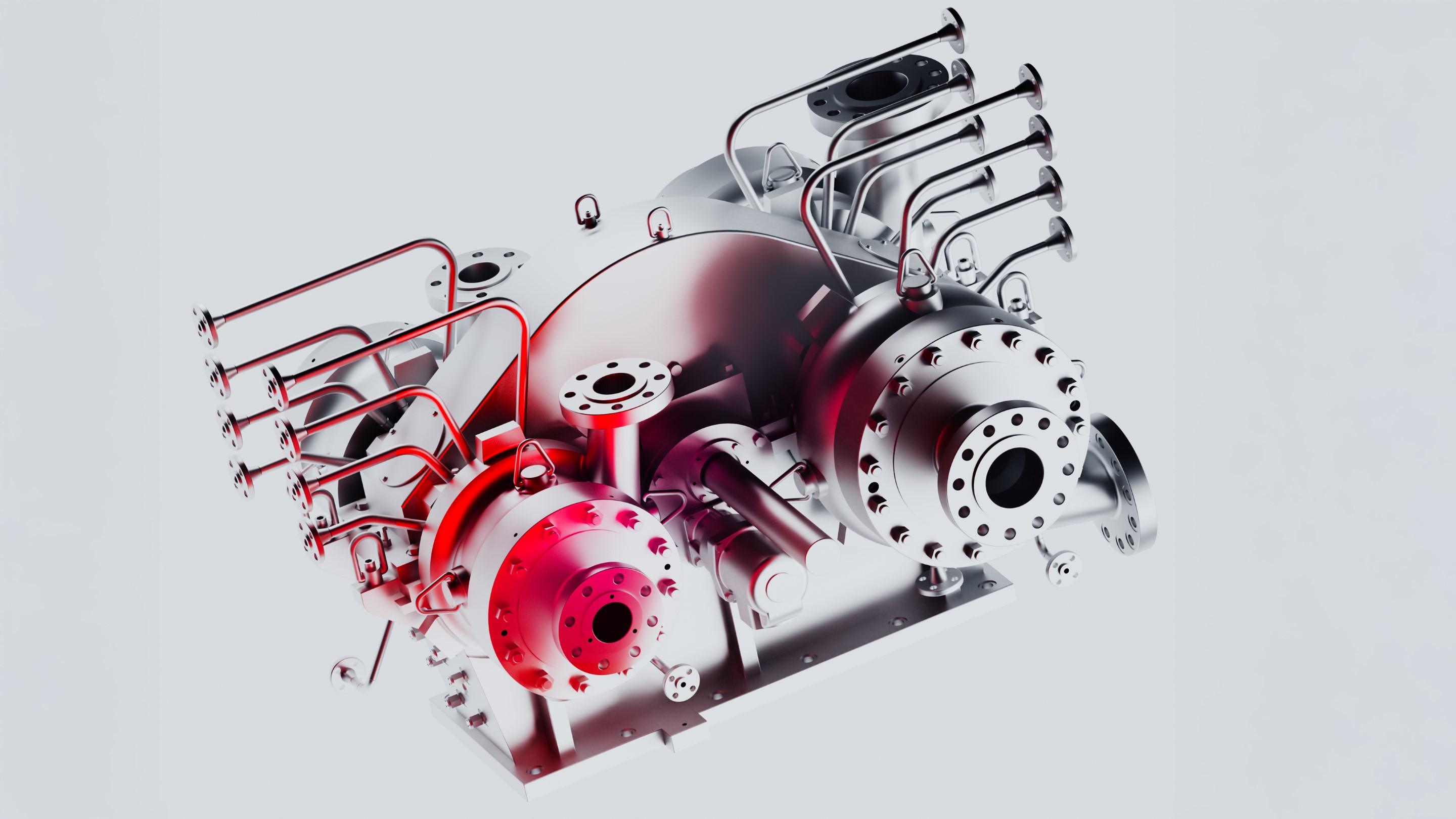 Sundyne industrial pump and compressor equipment featuring precision-engineered components for process and fluid handling applications.