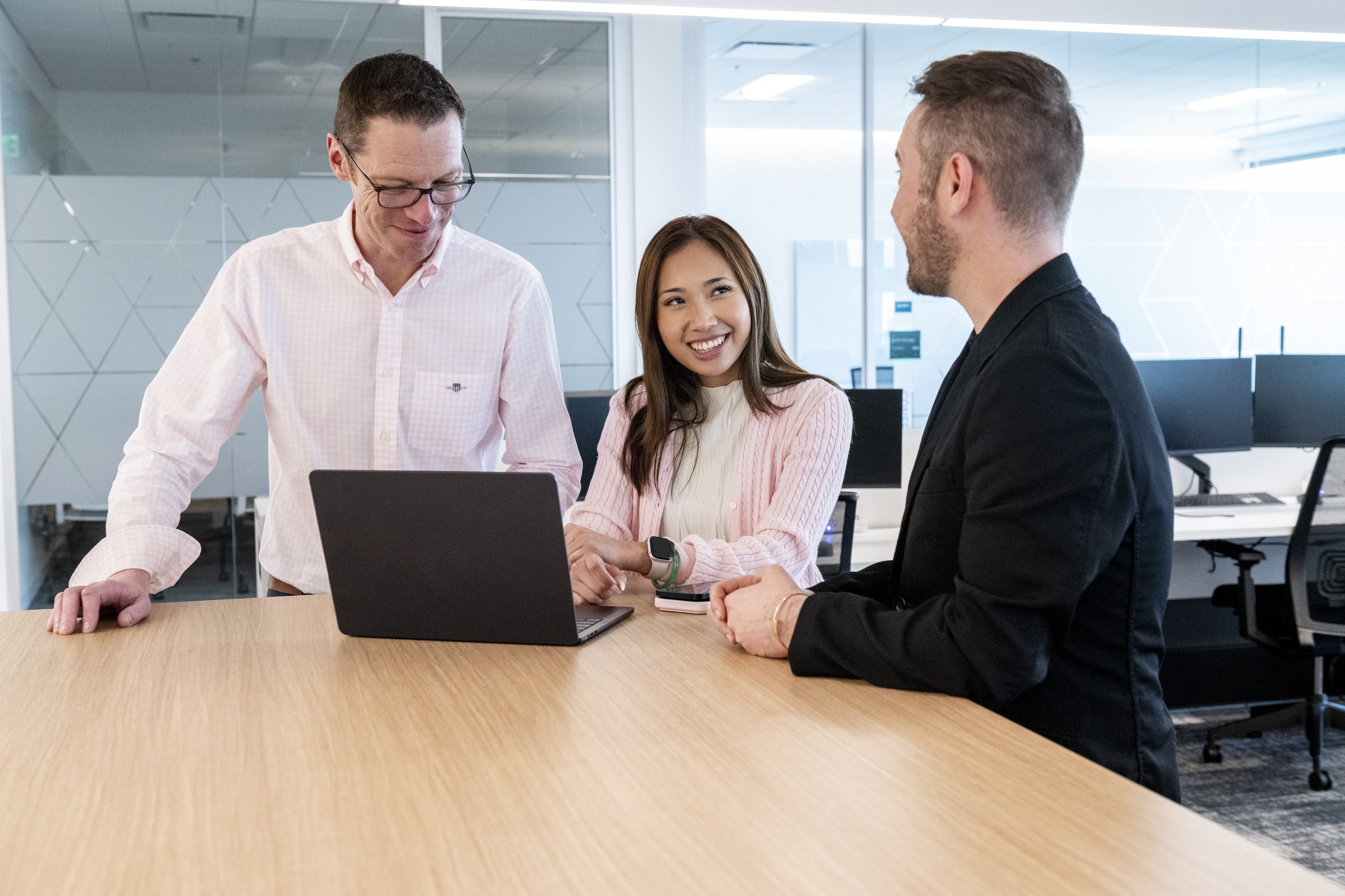 Business Team Meeting and Digital Collaboration