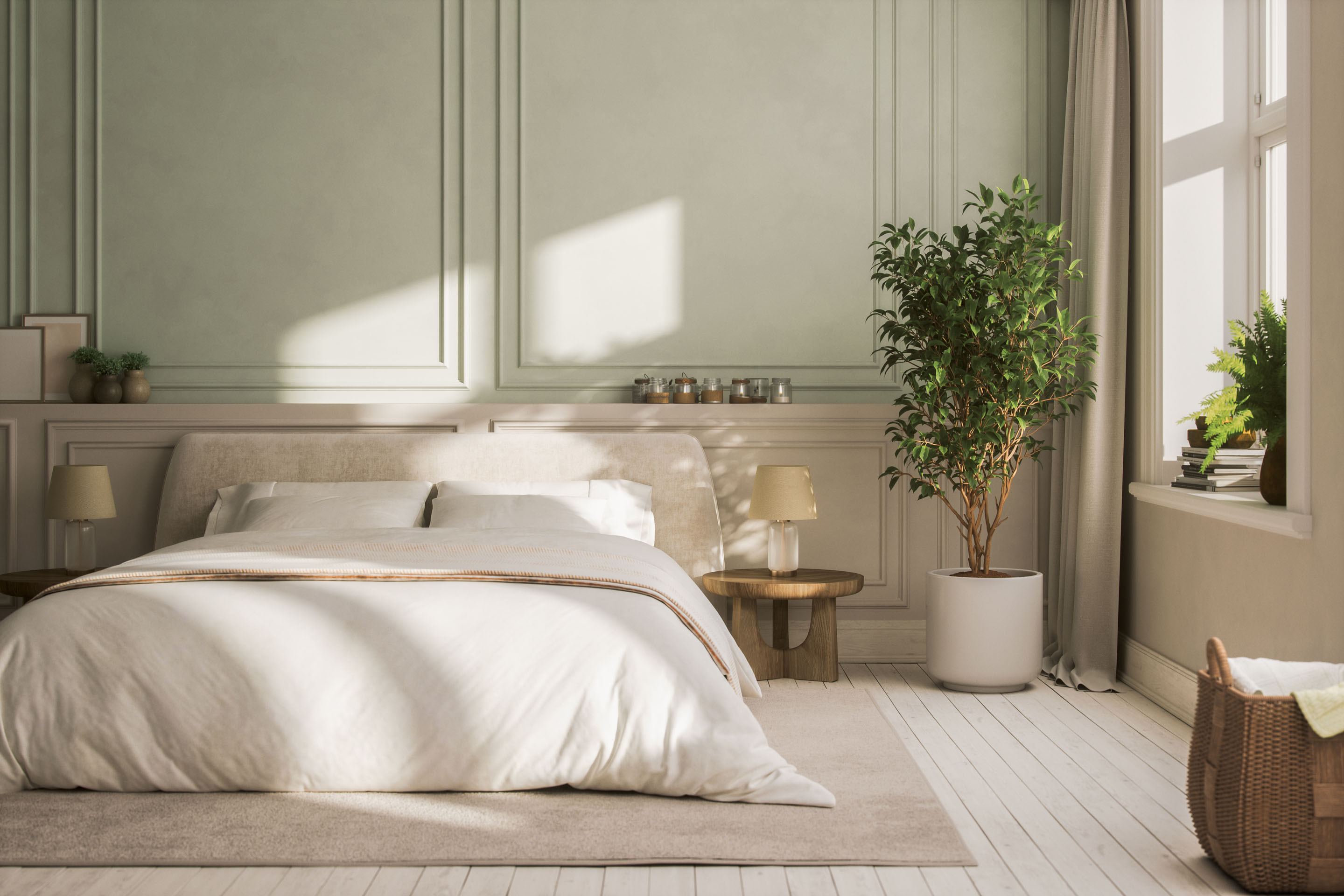 hon-modern-bedroom-sage-green-walls-natural-light-interior-1980326931.jpg