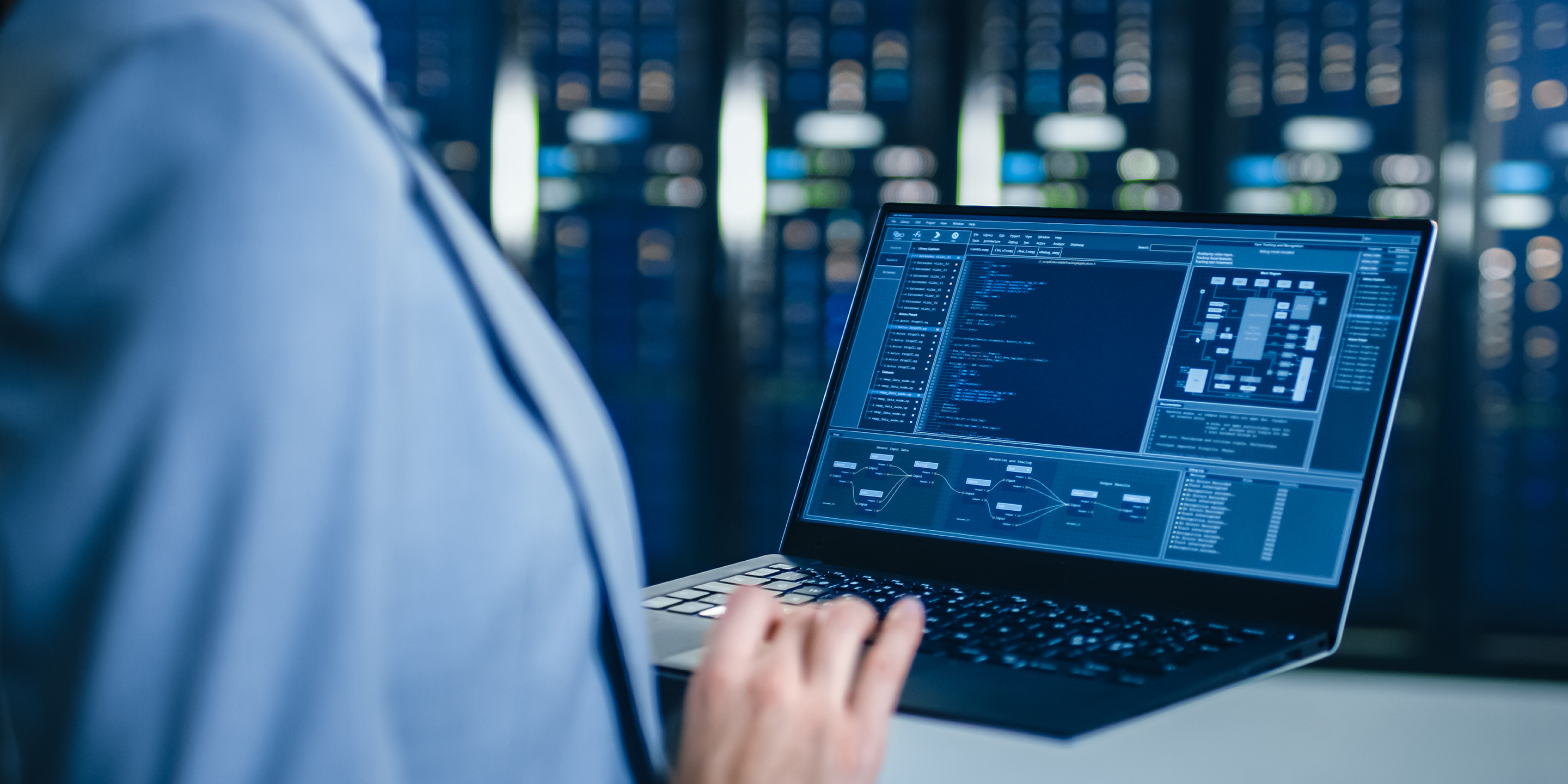 Person on labtop