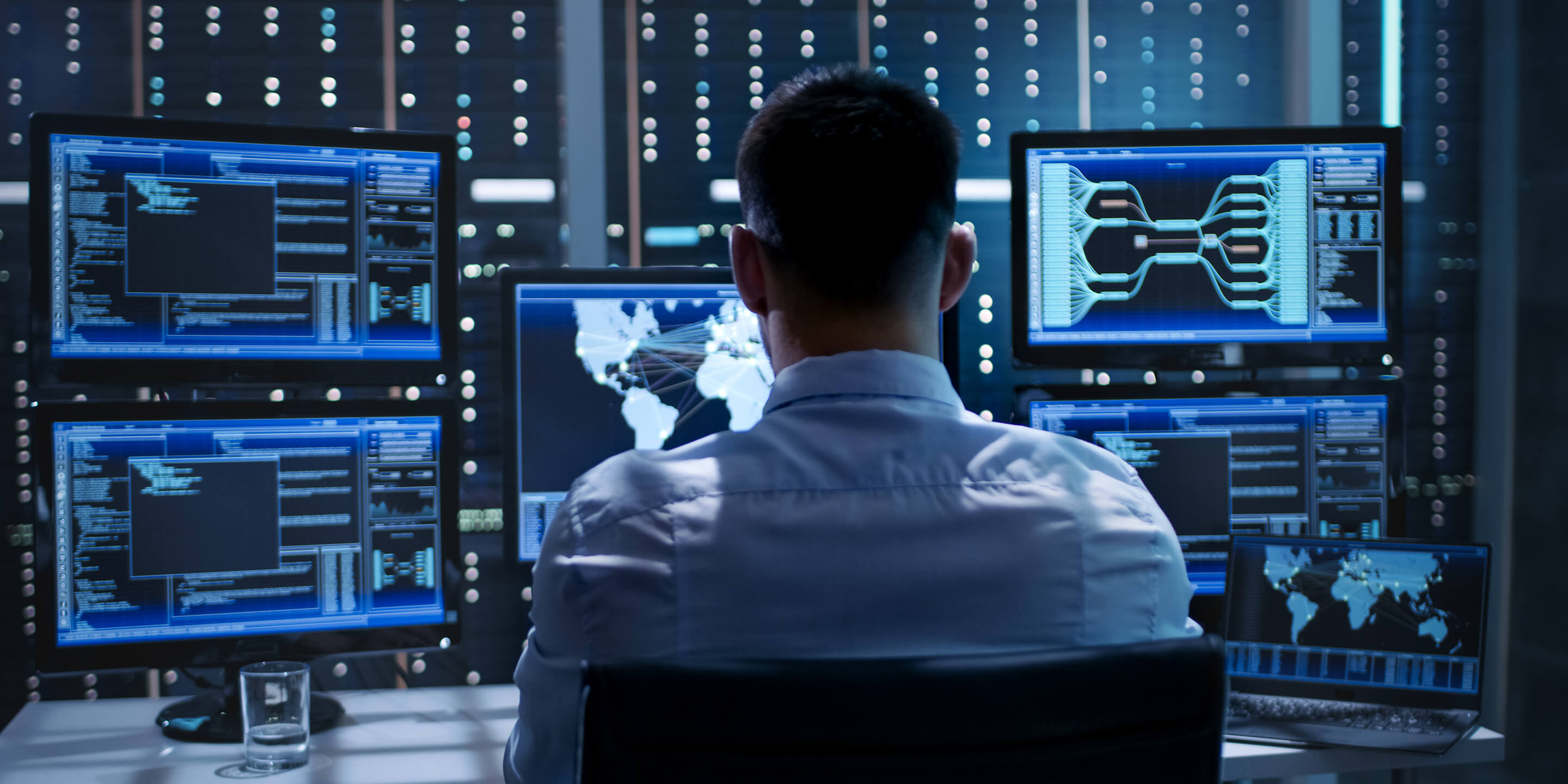 System Security Specialist Working at System Control Center
