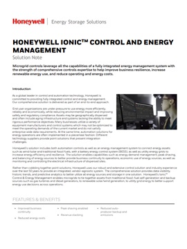 Energy and Management Control Brochure Image